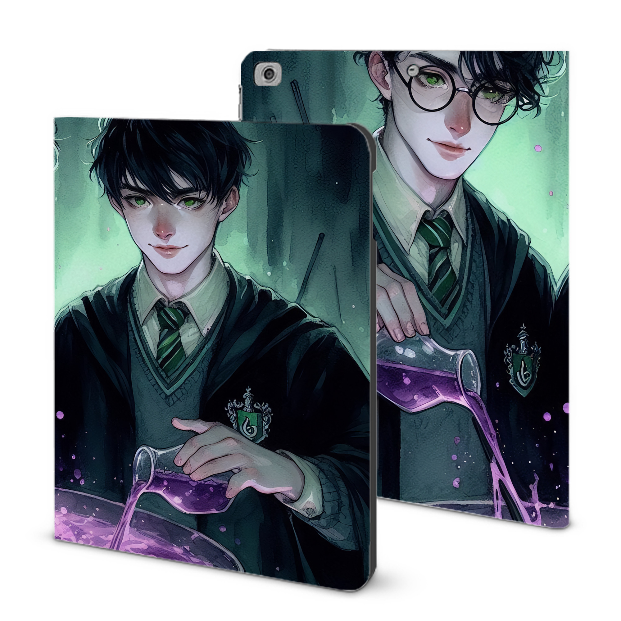 （画像用） Harry Potter ハリー・ポッターシリーズ IPad ケース ブック型 PUレザー TPU 耐衝撃 軽量 薄型 ペン収納なし 全面保護 IPad 各モデル対応